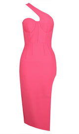 ONE SHOULDER MIDI DRESS Dresses styleofcb S ROSE RED 