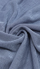 GREY-BLUE OFF SHOULDER MIDI DRESS styleofcb 