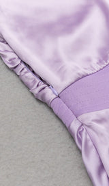 ONE SHOULDER SATIN MIDI DRESS IN LILAC DRESS styleofcb 