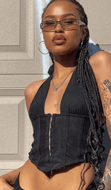 A small vest with a halter hook.