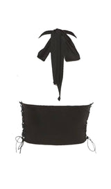 A small vest with a halter hook.