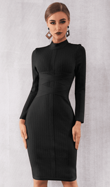 BLACK BANDAGE BASE DRESS styleofcb 