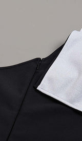 ASYMMETRIC DIAMOND HIGH-LOW DRESS IN BLACK DRESS STYLE OF CB 