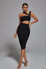BANDAGE DRESS - BLACK