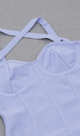 BANDAGE MIDI DRESS IN BLUE Dresses styleofcb 