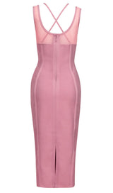 BANDAGE MIDI DRESS IN PINK Dresses styleofcb 