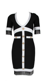 BANDAGE MINI DRESS IN BLACK Dresses styleofcb 