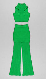 BANDAGE TWO PIECE SET IN GREEN Clothing styleofcb 