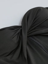 BANDEAU DRAPE MAXI DRESS IN BLACK DRESS styleofcb 