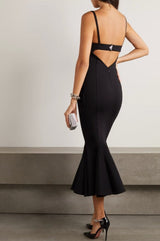 STRAPLESS STRAPY SLIM MAXI DRESS IN BLACK Dresses styleofcb 