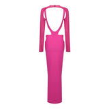 CUT OUT HIP WRAP MIDI DRESS IN PINK DRESS styleofcb 