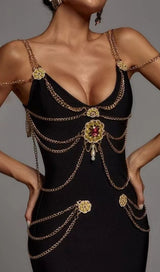 BLACK BANDAGE SWEETHEART SPLIT MAXI DRESS Dresses styleofcb 