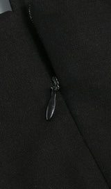 BLACK HALTER MIDI DRESS Dresses styleofcb 