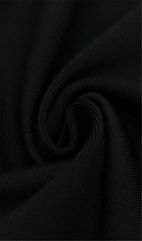 BLACK MESH BANDAGE DRESS