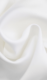 BLACK SATIN RUFFLE STRAPLESS DRESS ohmogo 