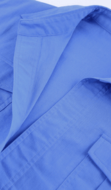 BRAWSTRING WAIST SHORT SHIRT IN BLUE styleofcb 