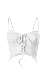 Backless lace-up tank top. styleofcb 