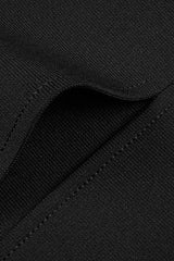 BLACK MESH CORSET DETAIL BANDAGE LONG DRESS MAXI BANDAGE DRESSES & GOWNS styleofcb 