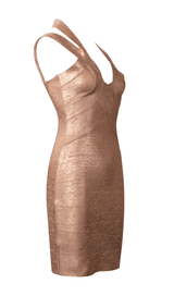 Bronzing bandage dress styleofcb 