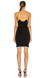 CHAIN MINI DRESS IN BLACK styleofcb 