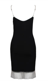 CHAIN MINI DRESS IN BLACK styleofcb 