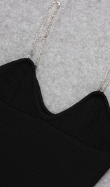 CHAIN MINI DRESS IN BLACK styleofcb 