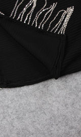 CHAIN MINI DRESS IN BLACK styleofcb 