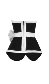 CONTRAST ASYMMETRIC TWO-PIECE SUIT Dresses styleofcb 