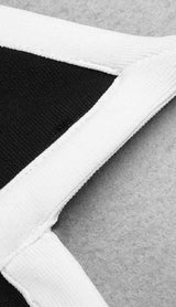 CONTRAST ASYMMETRIC TWO-PIECE SUIT Dresses styleofcb 