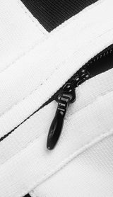 CONTRAST ASYMMETRIC TWO-PIECE SUIT Dresses styleofcb 