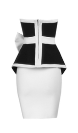 CONTRAST ASYMMETRIC TWO-PIECE SUIT Dresses styleofcb 