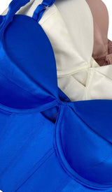 CORSET BACKLESS CROPPED TOP DRESS STYLE OF CB 