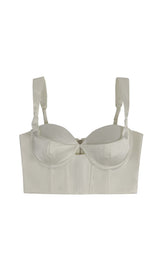 CORSET BACKLESS CROPPED TOP DRESS STYLE OF CB 