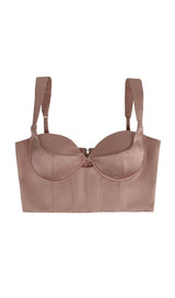 CORSET BACKLESS CROPPED TOP DRESS STYLE OF CB 