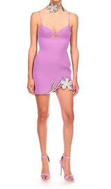 CRYSTAL FLOWER MINI DRESS Dresses styleofcb 