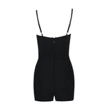 CRYSTAL BANDEAU MINI DRESS IN BLACK DRESS STYLE OF CB 