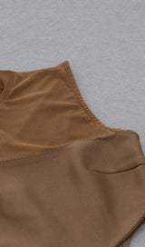 CUT OUT MIDI DRESS IN BROWN Dresses styleofcb 