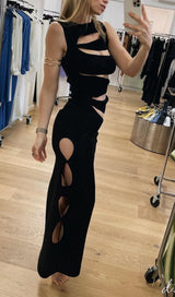 CUTOUT MAXI DRESS IN BLACK Dresses styleofcb 