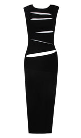 CUTOUT MAXI DRESS IN BLACK Dresses styleofcb 