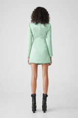 CUT OUT JACKET DRESS IN MINT GREEN DRESS styleofcb 
