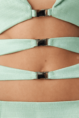 CUT OUT JACKET DRESS IN MINT GREEN DRESS styleofcb 