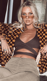 Checkerboard plaid jacket. styleofcb 