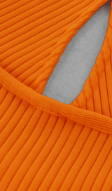 Collar hollow open back knitted dress styleofcb 