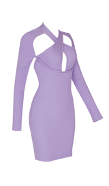 Collar hollow open back knitted dress styleofcb 