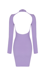 Collar hollow open back knitted dress styleofcb 