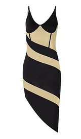 Contrasting sheer slim mesh dress. ohmogo S 