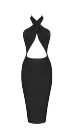 Cross halter halter dress styleofcb BLACK XS 