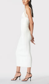 DEEP V MAXI DRESS IN WHITE Dresses styleofcb 