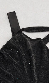 DIAMANTE MESH JUMPSUIT - BLACK DRESS STYLE OF CB 