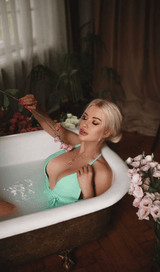 Deep V-neck briefs top styleofcb 